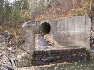 Outfall 13 outlet, October 2007