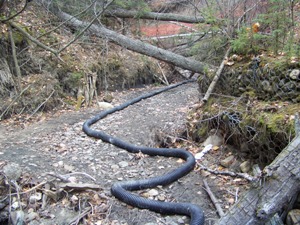 drainage of water in coffer dam